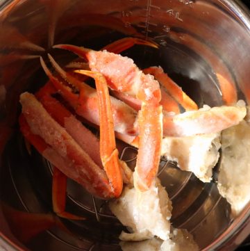 Instant pot snow crab legs from frozen ready in less than 15 minutes