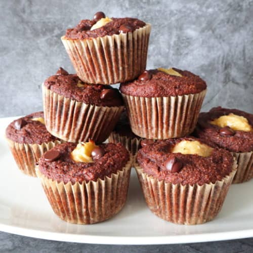 Chocolate Banana Chocolate Chip Muffins Gluten Free