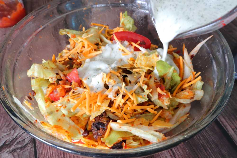 Taco salad vegan recipe