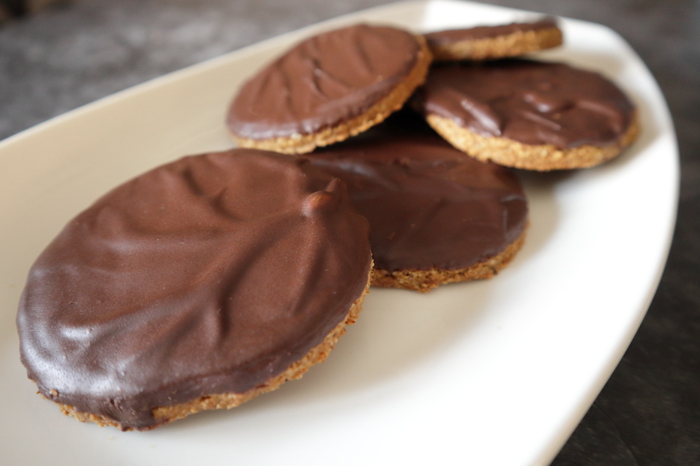 Chocolate Covered Digestive Biscuit Vegan GF Reciipe