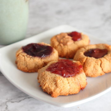 Almond Thumbprint Cookies Vegan Gluten Free