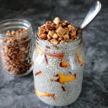 Sweet Nectarine Chia Pudding Recipe Vegan GF