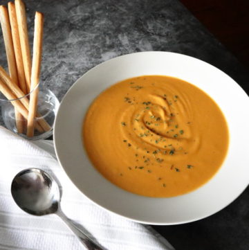 Ginger Roasted Butternut Squash Soup - Plant-Based GF