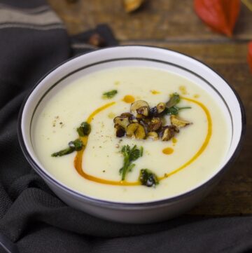 creamy white bean soup diary-free gluten-free healthy recipe